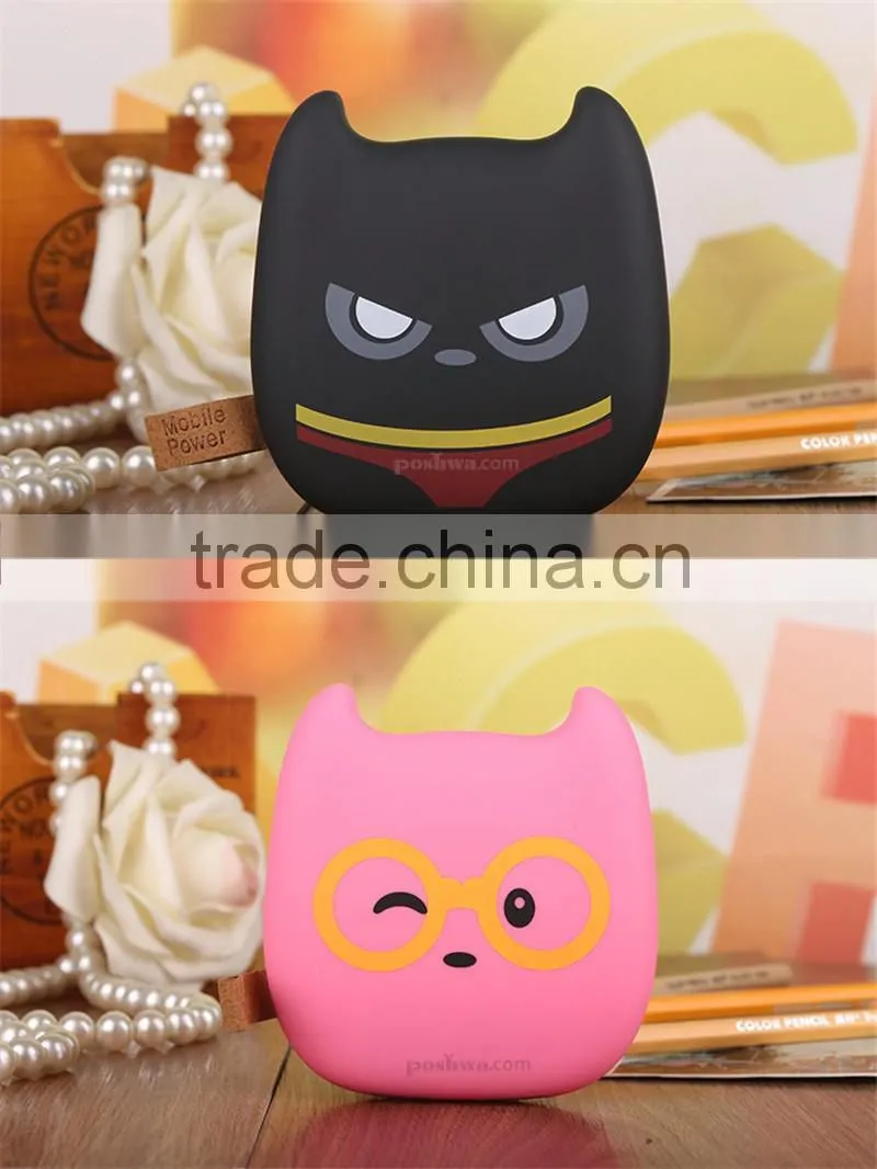 For starbucks power bank charger 7types of cute cartoons power bank smart 2.1-1-0.5 output