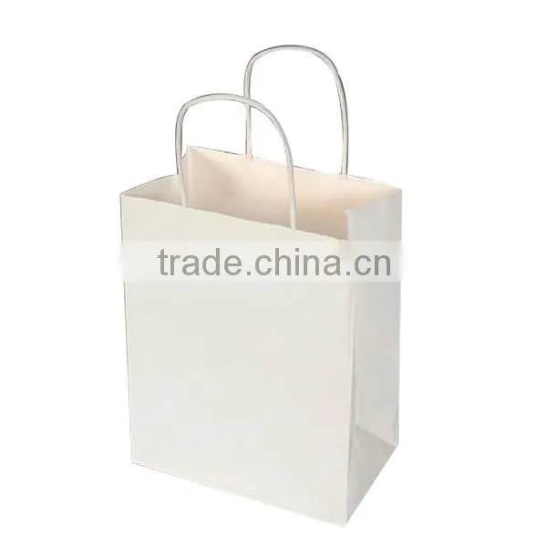 Custom Cheap White/Brown Kraft Paper Bag