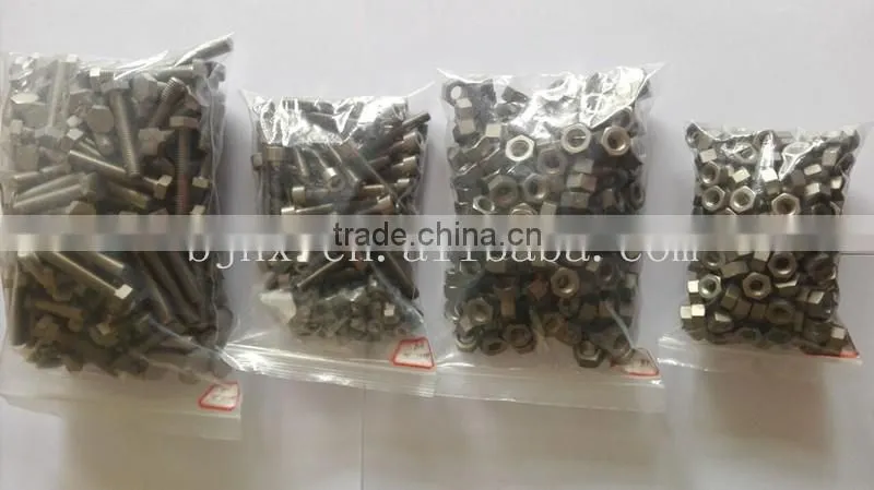TA2 titanium hexagon screw M6 M8 M10 M12 M16