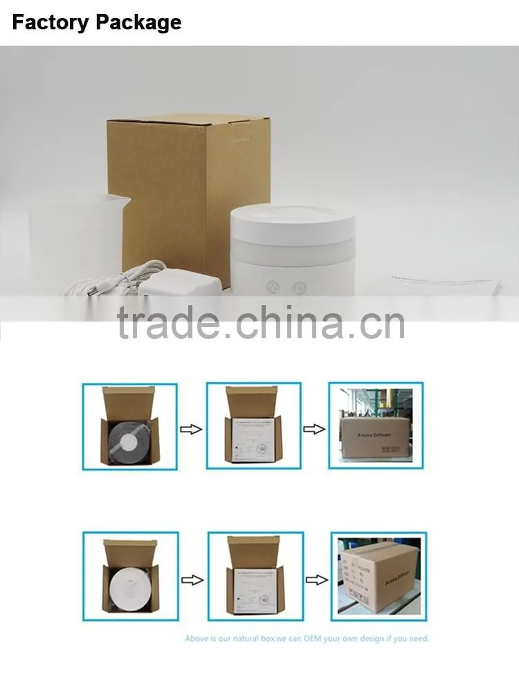 Eco Friendly Air Purifiers With Romantic Colorful Night Light Glass Aroma Diffuser