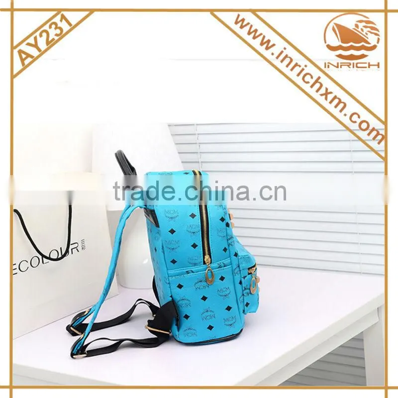 Quality PU High School Student Backpack For Girls