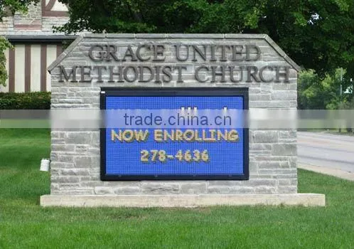 Italy---Outdoor P16mm programmable led message display panel board sign