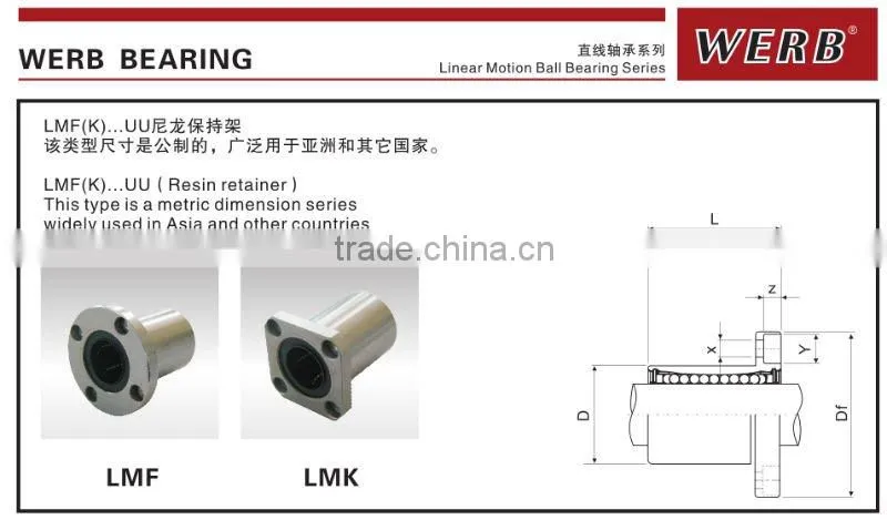 Good Price LMK/LMF/LMH 16UU Flange Linear Bearing