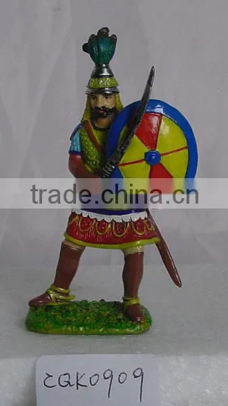 Metal Painting Knight Armor, Colored Soldier Figurines, Painted Warrior