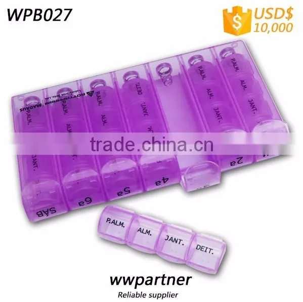 Plastic Religious Pill Box Weekly 7 days