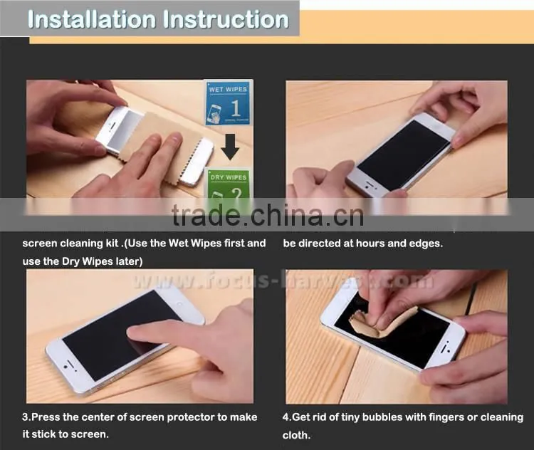2016 Hot sell tempered glass cost per square foot tempered glass screen protector For iphone 6S