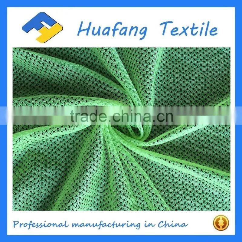 high quality 5-1 polyester warp knitted mesh lining fabric with hole size 1.5mm
