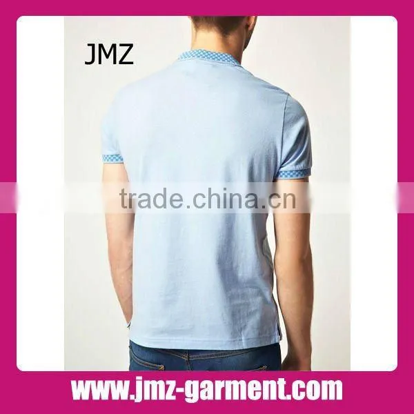 100% cotton men's short sleeve polo shirt