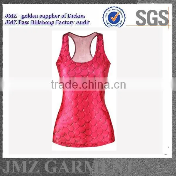 JMZ summer women vogue shirts with polyester and cotton