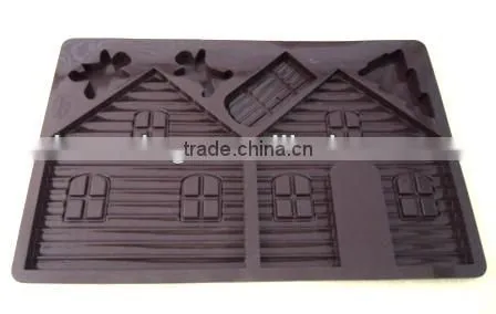 Wholesale Food Grade Custom Flowerpot Silicone Chocolate / Cupcake Molds Microwave Cake