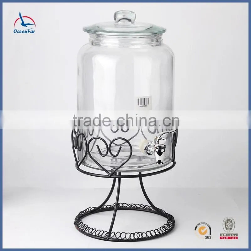 Popular High Quality Large Glass Jar Best Selling Glass Beverage Dispenser