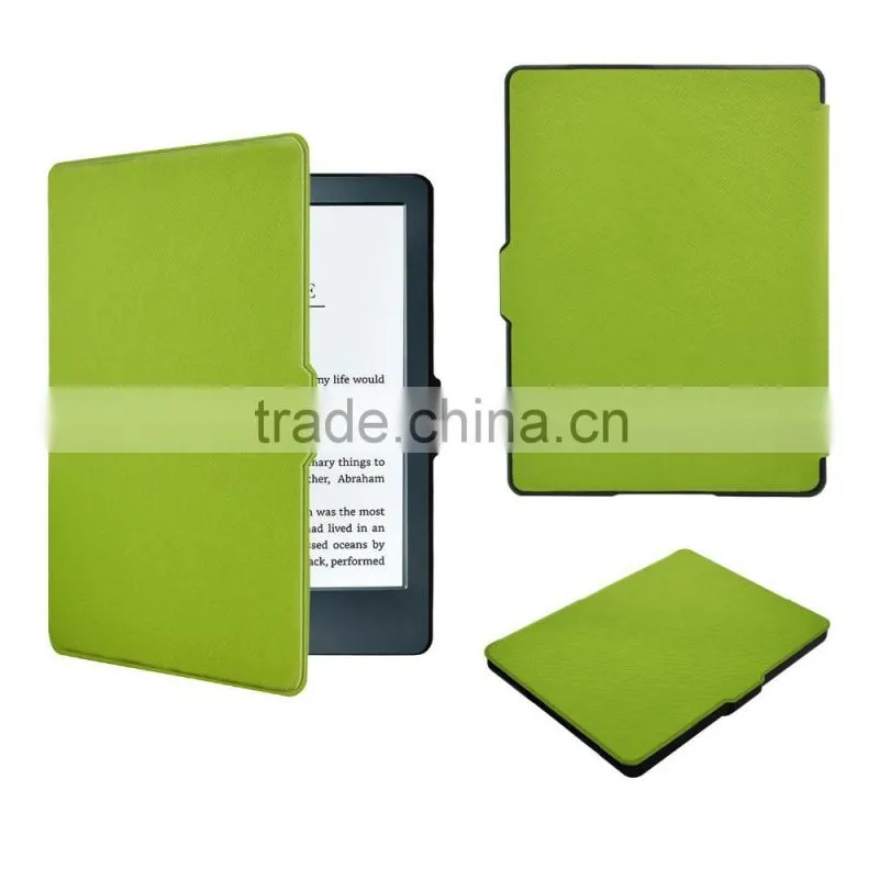 New Arrival Ultra Slim Wake-Sleep Function PU Leather Case for 2016 New Kindle 8th Generation 6 inch e-Reader