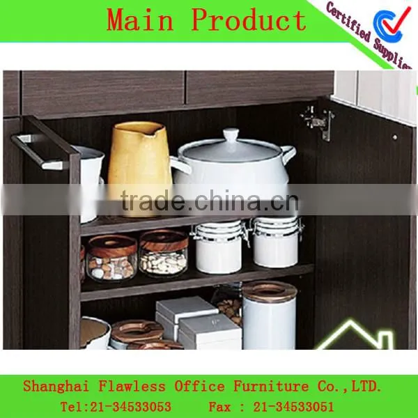 2013 Economical And Practical PVC microwave shelf Kitchen Cabinet combination wooden kitchen furniture LF-KF-0095