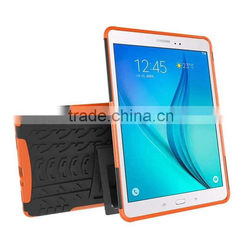 Light TPU PC rugged tablet case with built-in kickstand for Samsung Galaxy Tab A 9.7 inch Tab 5 T550 T555 case cover