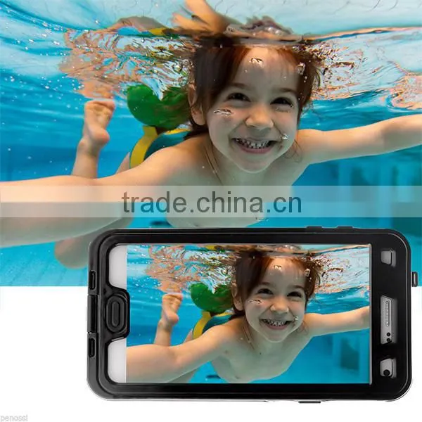 Shockproof Waterproof Case Note 4 With Button Black