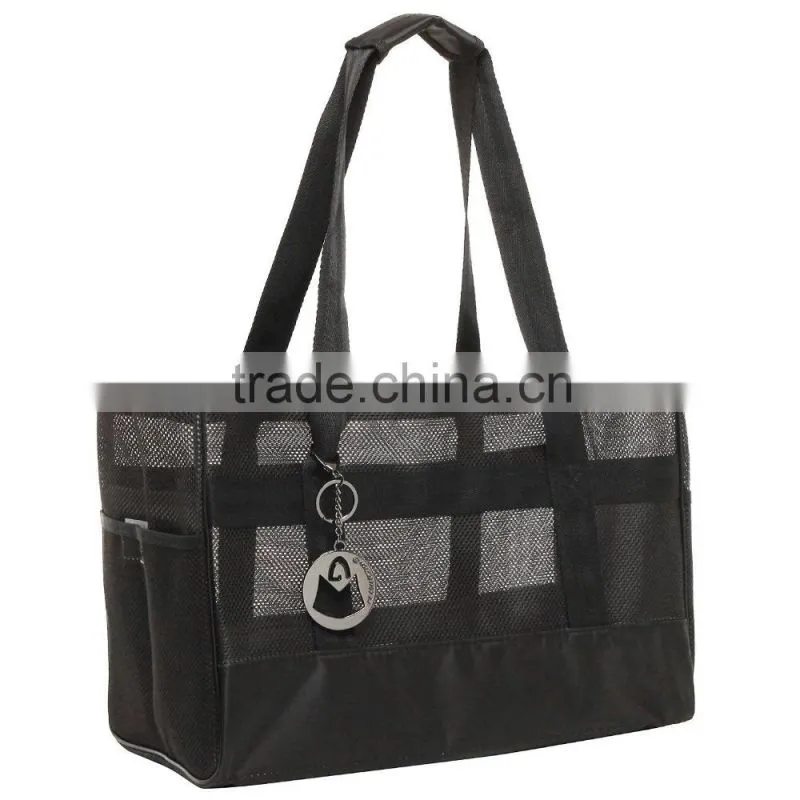 felt tote mesh hand bag