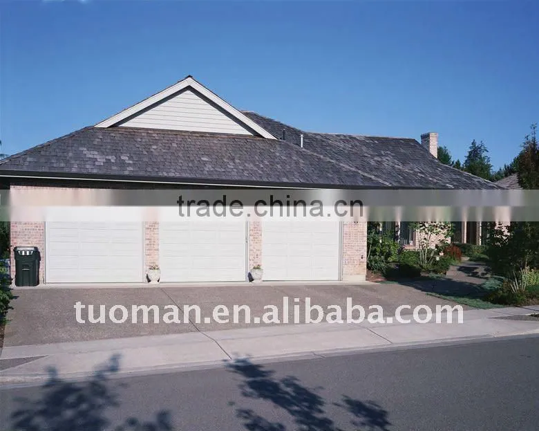Automatic sectional garage door