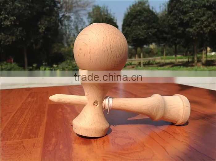 Deeply polished classical natural kendama,beech woodgrain kendama,professional unfinished wooden kendama