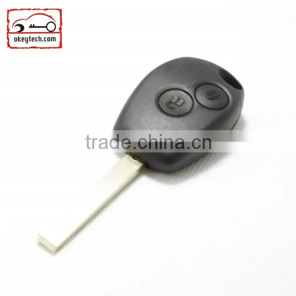 OkeyTech Renault 2 buttons remote key blank no logo without battery clamp for renault key blank for renault