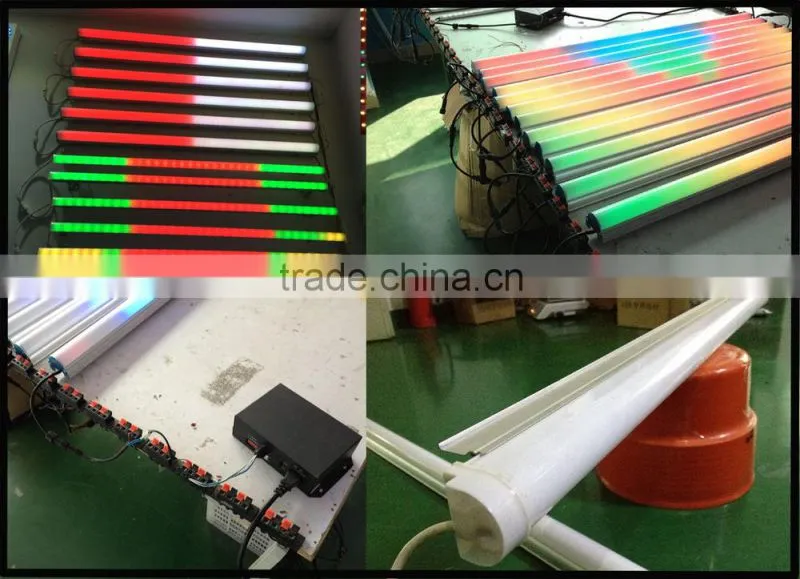 48pcs smd 5050 DMX RGB LED digital tube for building outline