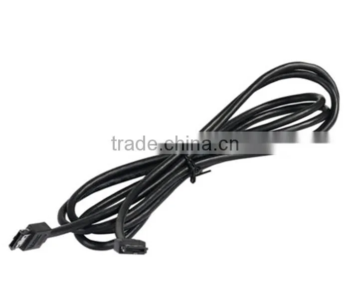 3' Premium Quality eSATA Round External SATA Cable, 6Gb/s SATA 3 Speed (Black)