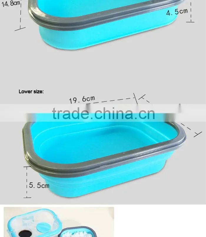 NEW 2016 2 Layer Rectangle Lunch Box Container Eco-friendly kid Lunchbox