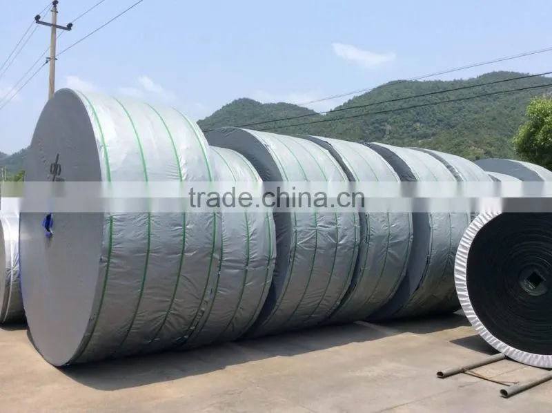 ISO 9001 certificated Zhejiang Sanmen EP rubber conveyor belt