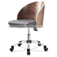 ROLLING ADJUSTABLE SWIVEL STOOL - BAR TABLE CHAIR W/WHEELS -MASSAGE/TATTOO- BLACK