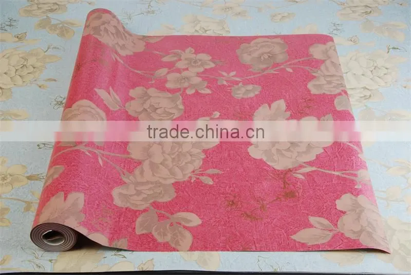 flower pure paper bedroom decoration wallpaper