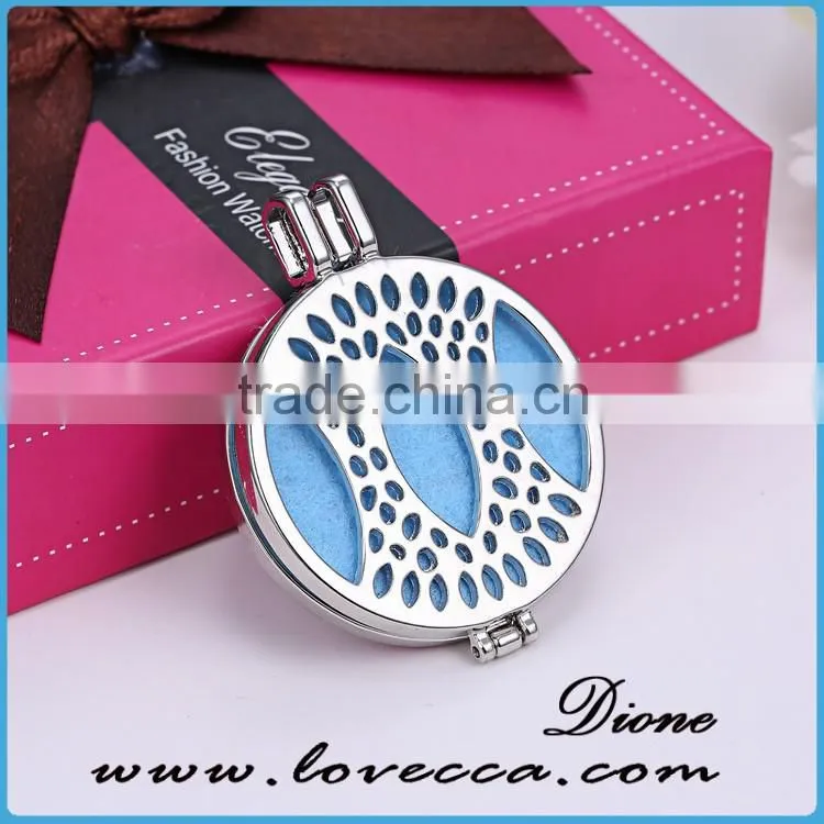 Stailess Steel Girl Perfume Locket Pendant Aroma Essential Oil Diffuser Locket Necklace