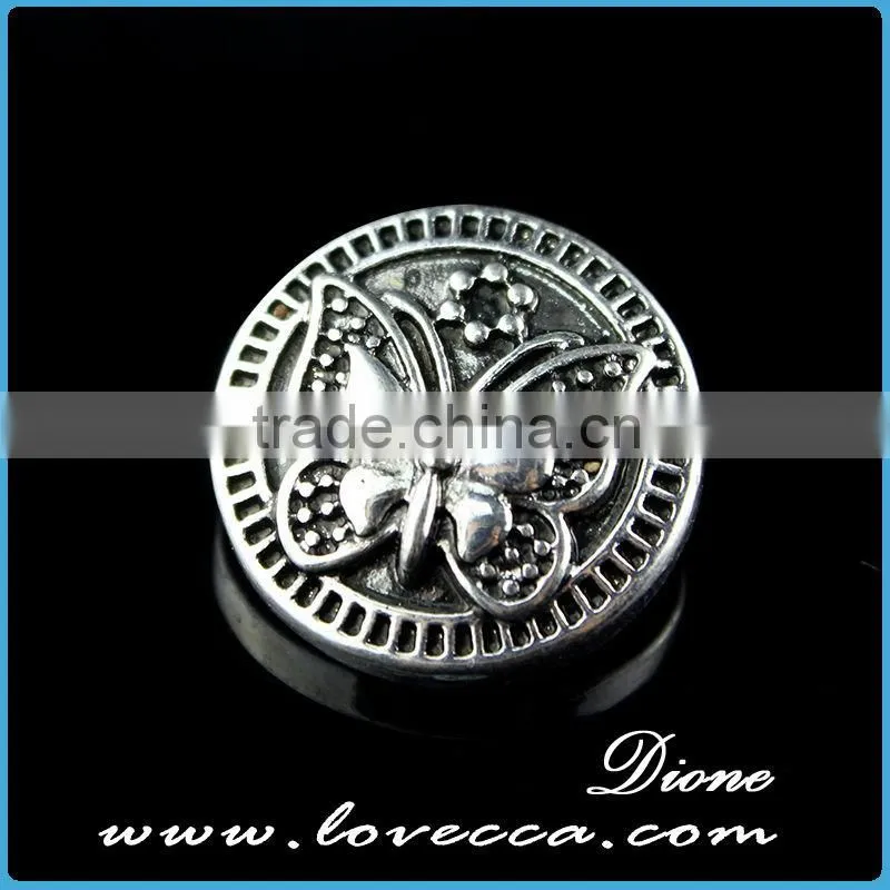 Charms fashion crystal rose flower s napbutton charms fit bracelet