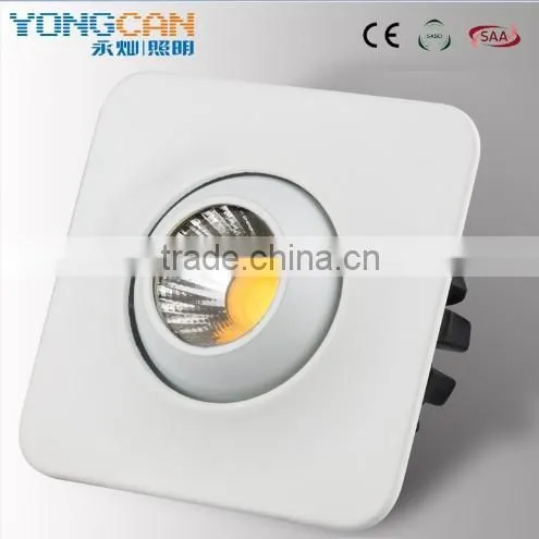 Small square LED COB Downlight Ceilinglight 3W
