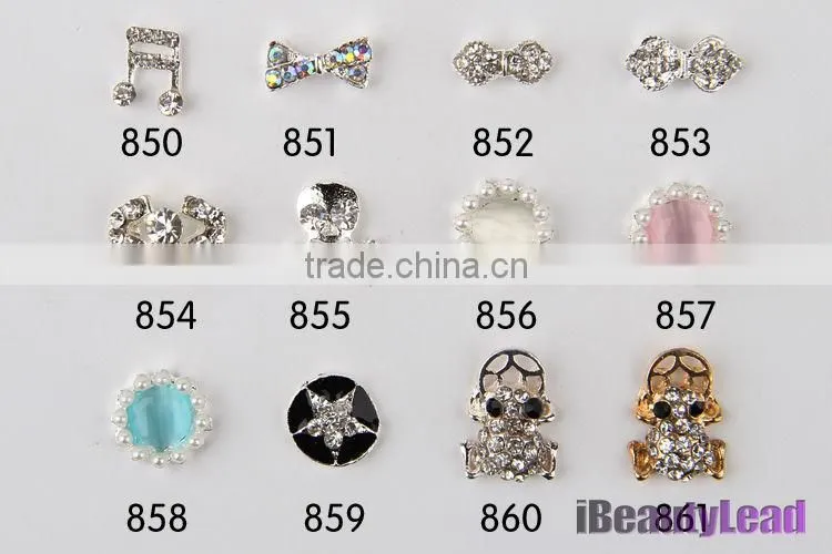 Hot sale 3D nail studs nail metal decoration fashional nail art products