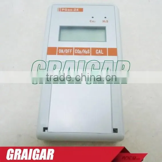 Portable 2 in 1 Gas Detector PGas-24 carbon dioxide + hydrogen sulfide / CO2+H2S Gas Tester