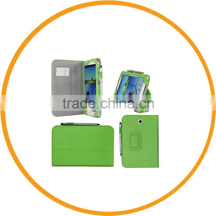 PU Leather Cover for Samsung Galaxy Note 8.0 N5100 with Stylus Holder Hand Strap Green from Dailyetech
