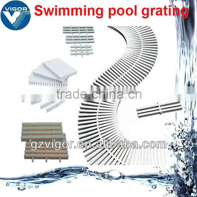 Factory pvc plastic material pool grating gutter drain