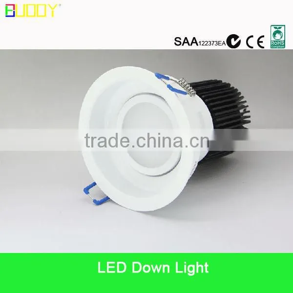 2013 Hot sales slim design 15w led downlight dimmable( Cutout: 90mm, SAA, C-TICK, CE certified )