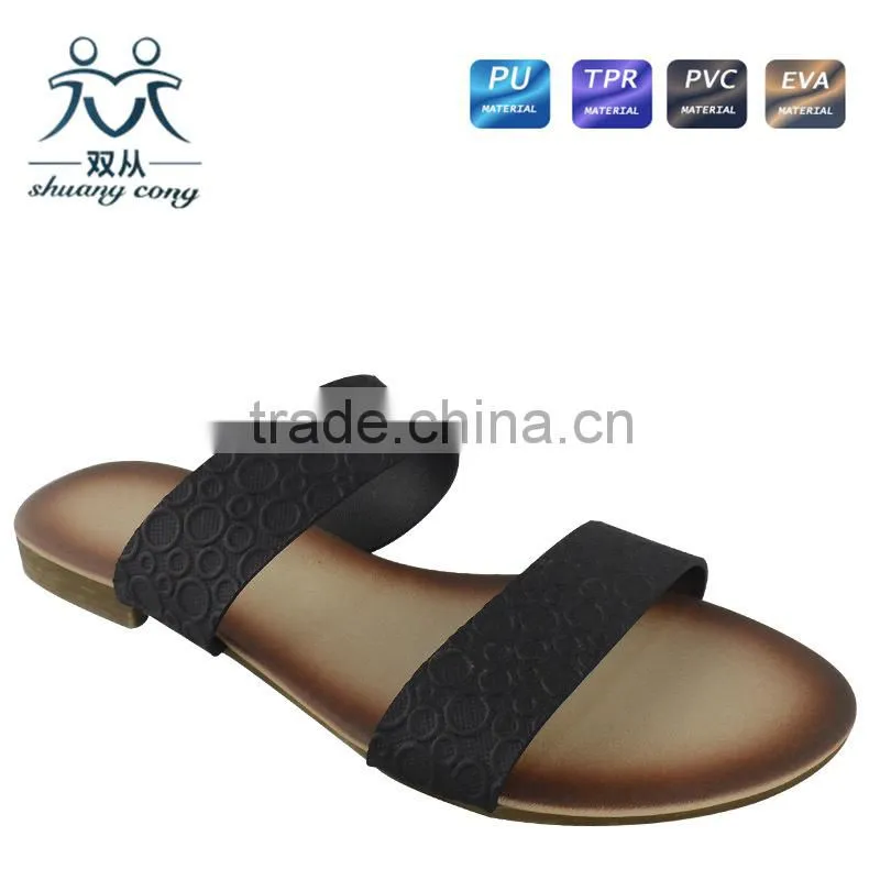 2015 newest design ladies flip flop slippers women shoes thailand