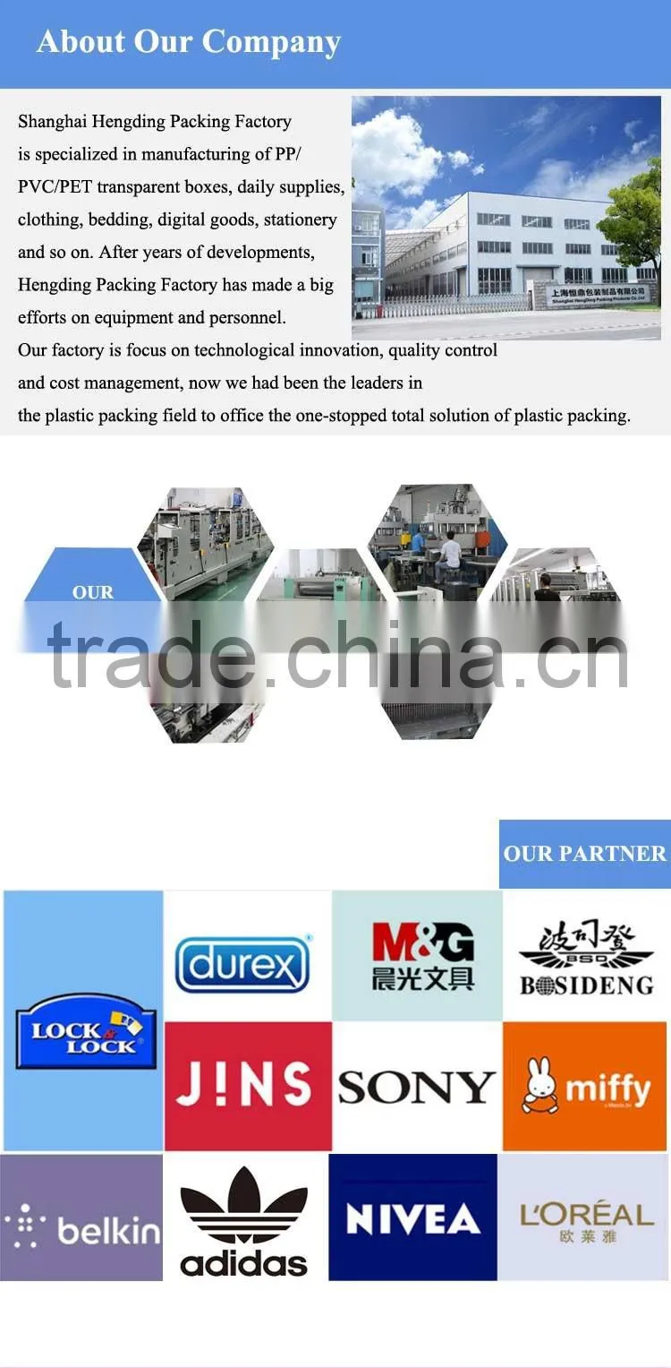 factory offer delicate transparent gift box wholesale