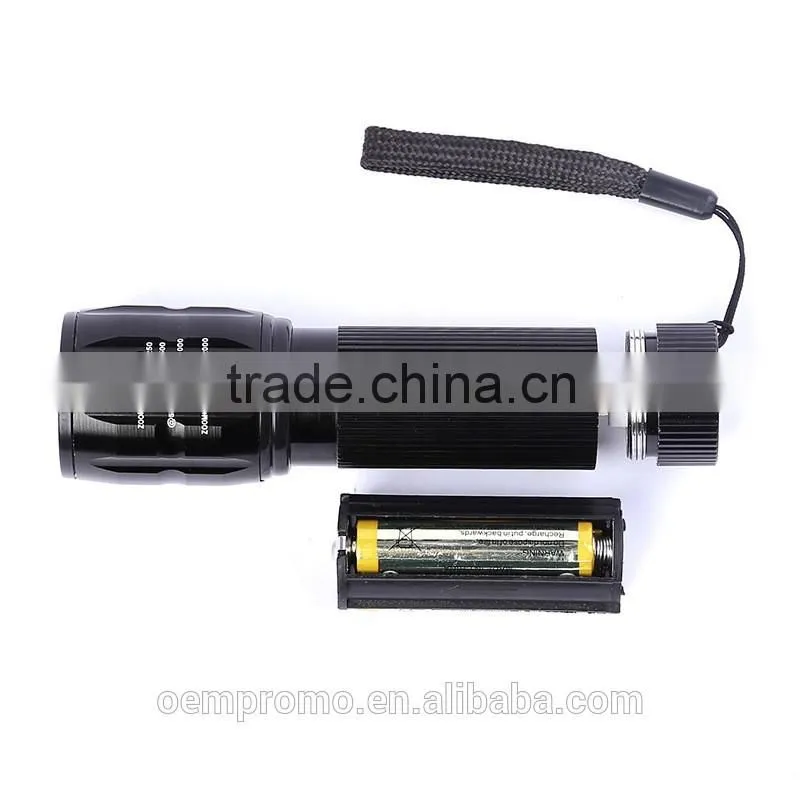 Promotional Mini LED Aluminum LED flashlight with lanyard