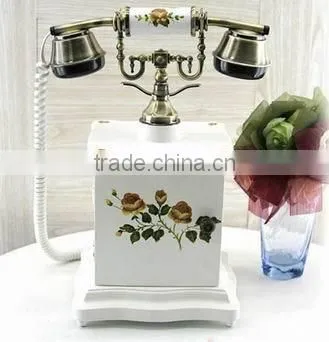 Fancy Design Wood Craft old telephone handset Corded Telephones