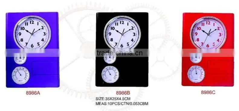 colorful plastic weather station wall clock