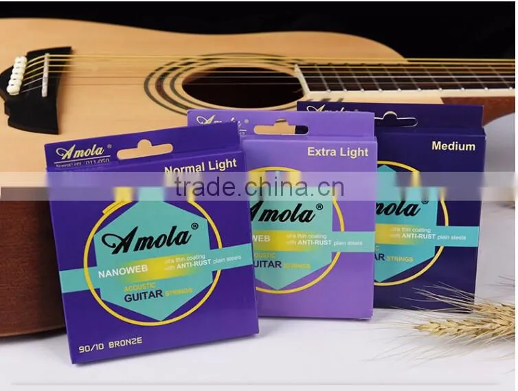 Wholesale Guitar Strings Amola A3300 Acoustic Guitar Strings better than elixir guitar strings