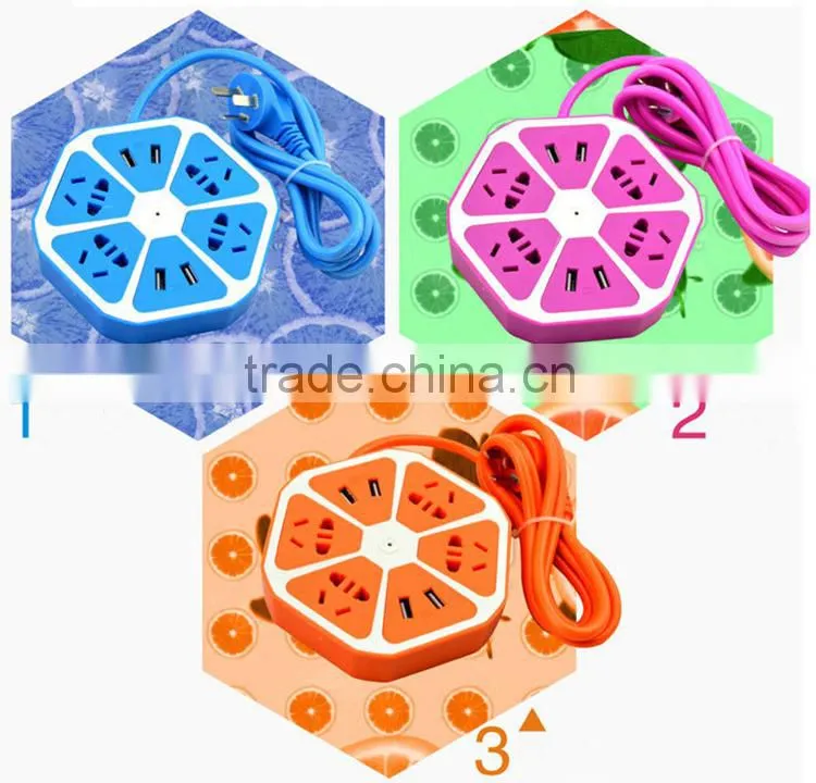 factory wholesales cheap multi function USB socket 250V 10A extension socket