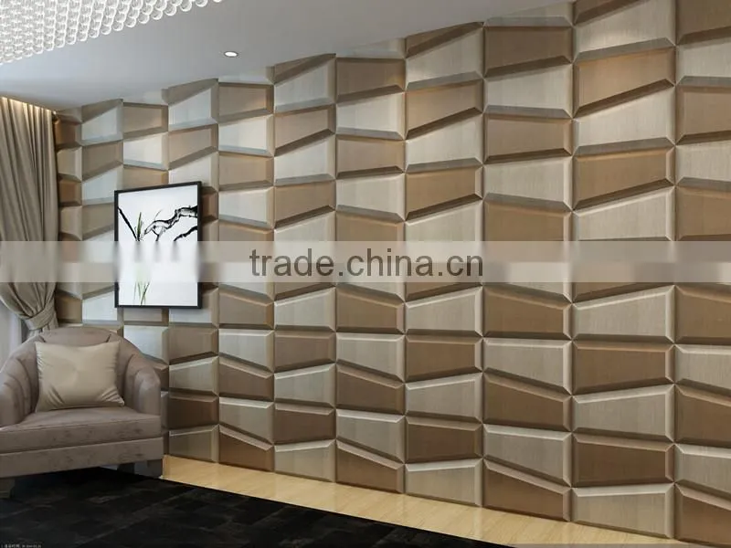 2015 china home decor wholesale faux leather polyurethane price 3d ceiling panel