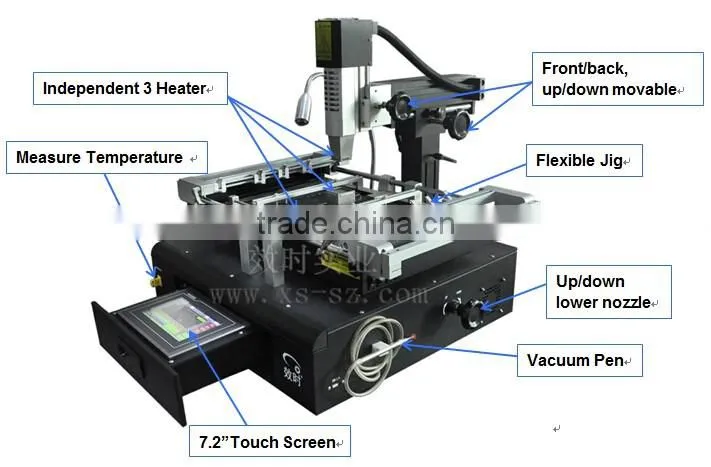 SP380II rework station with laptop motherboard diagnostic for toshiba /asus /vga chip repair