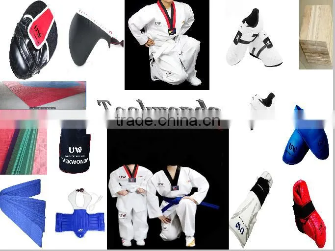 UWIN Black traditional custom for adults taekwondo uniform