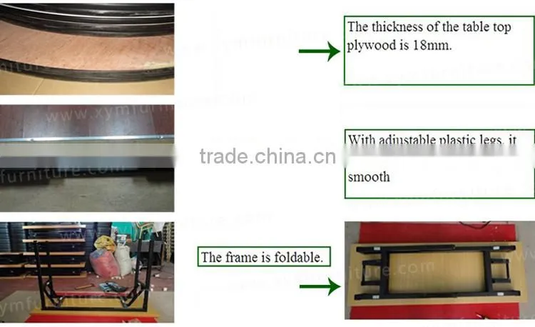 fireproof foldable banquet table