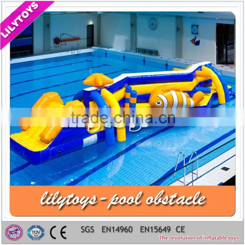 Beautiful inflatable water obstacle course/inflatable water sport game/inflatable water toy