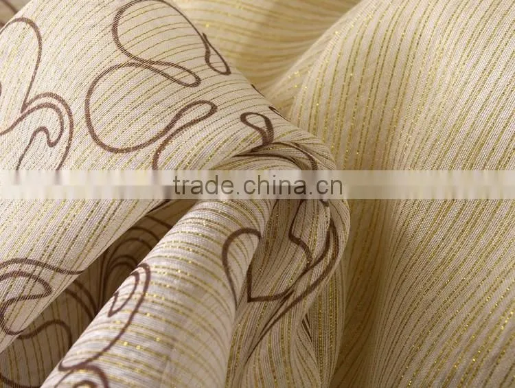 2015 hot sale printed designed No. 27 window curtains, made- up black out fabric in home or hotel
